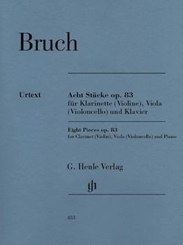 Eight Pieces Opus 83 by Bruch Max - Oppermann Annette - for Instrument Duet