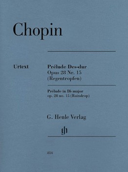Prelude Opus 28 #15 D-flat Major by Chopin Frederic for Piano (Urtext)