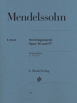 String Quintets Opus 1887 by Mendelssohn Felix - Herttrich Ernst - for Str Quintet