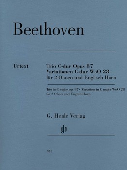 Trio Opus 87 & Variations Woo28 by Beethoven Ludwig van - Voss Egon - for Woodwind Trio