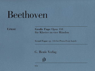 Grand Fugue Opus 134 by Beethoven Ludwig van for 1 Piano 4 Hands