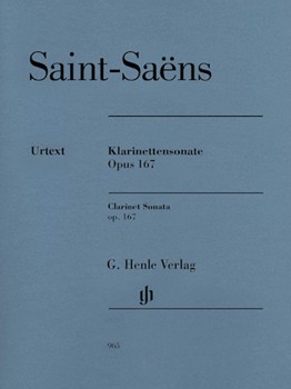 Sonata Opus 167 by Saint-Saens Camille - Jost Peter - for Clarinet Solo
