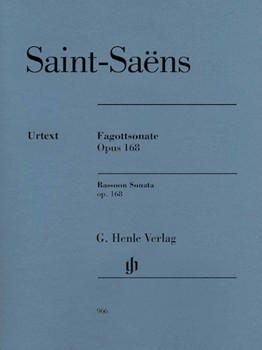 Bassoon Sonata Opus 168 by Saint-Saens Camille - Jost Peter - for Bassoon and Piano