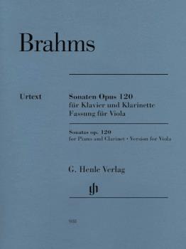 Clarinet Sonata (or Viola) Op. 120 Nos. 1-2 VIOLA WITH