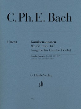 Gamba Sonatas, Wq 88, 136, 137