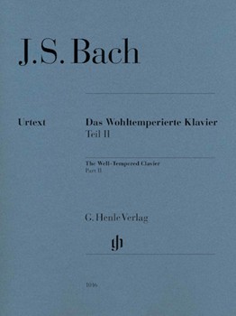 Well-Tempered Clavier II W/o Fingerings by Bach Johann Sebastian for Piano