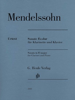 Sonata In E-flat Major by Mendelssohn Felix - Herttrich Ernst - for Clarinet Solo