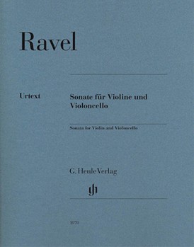 Sonata for Violin and Violoncello by Ravel Maurice for Violin and Cell