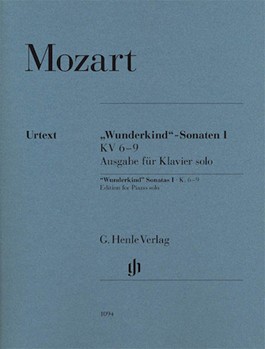 Sonatas 1 Wunderkind Kv 6-9 by Mozart Wolfgang Amadeus - Seiffert - for Piano