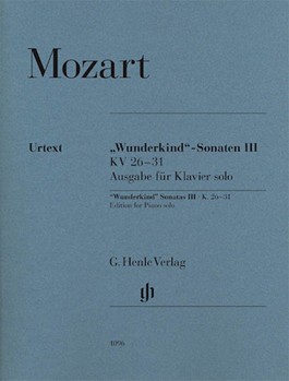 Sonatas 3 Wunderkind Kv 26-31 by Mozart Wolfgang Amadeus - Seiffert - for Piano