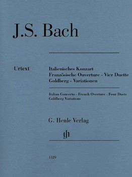Italian Concerto French Overture Four Duets Goldberg Variations by Bach Johann Sebastian for