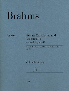 Violoncello Sonata in E minor Op. 38 by Brahms Johannes for Cello Solo