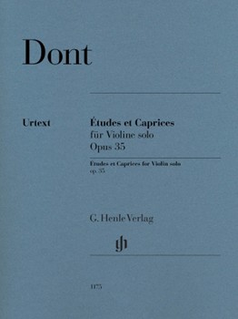 Etudes and Caprices for Violin Solo Op. 35 by Dont Jakob for Violin and Piano