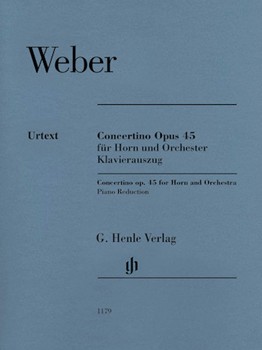 Concertino Op. 45 by Weber Carl Maria von - Rahmer / Umbreit - for French Horn and Piano