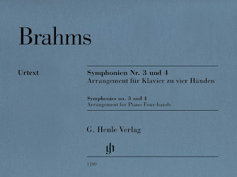 Symphonies No. 3 and 4 by Brahms Johannes - Brahms Johannes - for 1 Piano 4 Hands