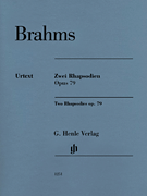 Two Rhapsodies Op 79 Revised [piano] Brahms - Henle Edition