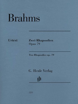 Two Rhapsodies Op 79 Revised [piano] Brahms - Henle Edition