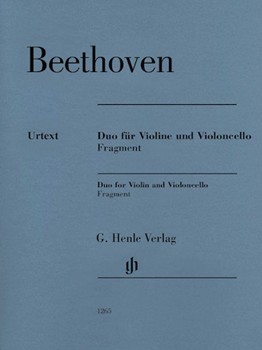 Duo for Violin and Violoncello Fragment by Beethoven Ludwig van for Duet