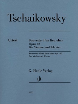 Souvenir D'un Lieu Cher Op. 42 by Tchaikovsky Pyotr Ilyich - Komarov Alexander - for Violin and Piano
