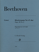 Piano Sonata No 6 in F Major Op 10 No 2 Beethoven [piano] Henle