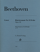 Piano Sonata No 11 in B-flat Major Op 22 Beethoven [piano] Henle
