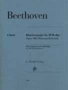 Piano Sonata No 29 in B-flat Major Op 106 (Hammerklavier) Beethoven [piano] Henle