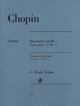 Nocturne E Minor Op Post 72 No 1 [piano solo] Henle Edition