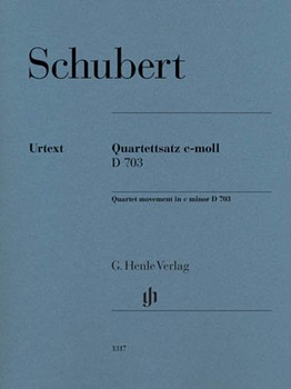 String Quartet Movement (Quartettsatz) in C Minor D. 703 by Schubert Franz for String Quartet