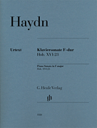 Piano Sonata in F Major Hob XVI:23 Haydn [piano] Henle