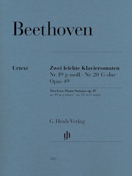 Two Easy Piano Sonatas Nos. 19 and 20 Op. 49 by Beethoven Ludwig van for Piano