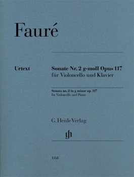 Violoncello Sonata No. 2 In G Minor Op. 117 by Faure Gabriel - Kolb Fabian - for Cello and Piano
