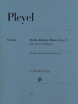 Six Little Duets Op. 8 by Pleyel for 2 Violins
