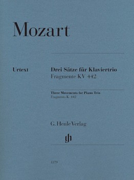 Three Movements for Piano Trio by Mozart Wolfgang Amadeus for Score and Parts