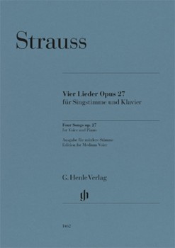 Four Songs Op. 27 - Medium Voice and Piano