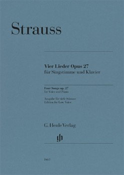 Four Songs Op. 27 - Low Voice