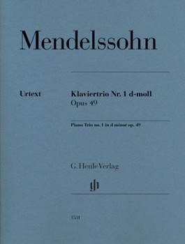 Piano Trio No. 1 In D Minor Op. 49 Violin Cello Piano Henle Urtext Set Of Parts by for ENSEMBLE
