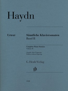 Complete Piano Sonatas Vol. 2 Without Fingering by Haydn Franz Joseph for Piano Collection