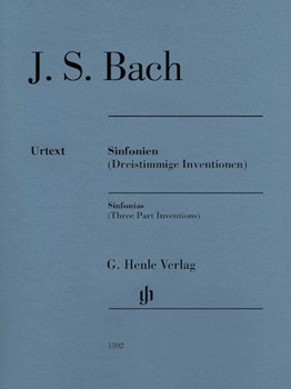 Sinfonias (Three Part Inventions) by Bach Johann Sebastian for Piano