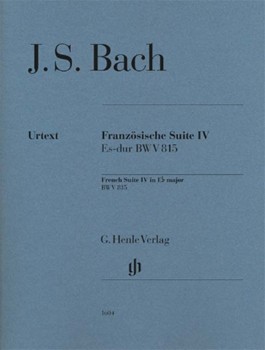French Suite IV E-Flat Major - BWV 815 Revised Edition Piano Solo with fingerings