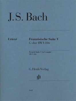 French Suite V in G Major - BWV 816 Revised Edition Piano Solo with fingerings