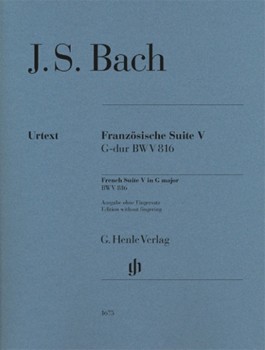 French Suite V in G Major - BWV 816 Revised Edition Piano Solo without Fingerings