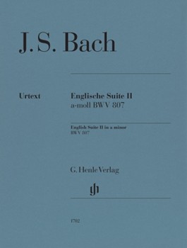 English Suite No. 2 a Minor, BWV 807 - Piano Solo with Fingering