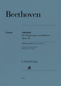 Adelaide Op. 46 - for Low Voice and Piano