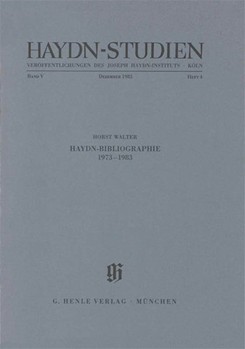Haydn-Bibliographie 1973-1983 by Franz Joseph Haydn for