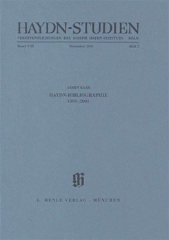 Haydn-Bibliographie 1991-2001 by Franz Joseph Haydn for