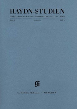 Haydn-Studien Vol. 10 No. 1 (June 2010) by Haydn Joseph for
