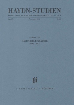 Haydn-Bibliographie 2002-2011 by Franz Joseph Haydn for