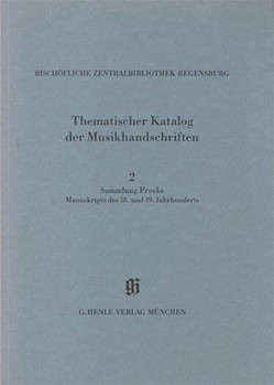 Sammlung Proske Manuskripte des 18. und 19. Jahrhunderts aus den Signaturen A.R. C AN by for