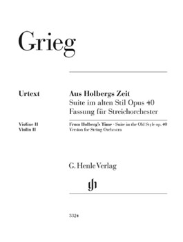 From Holberg's Time Op. 40 - for String Orchestra Violin 2 Part