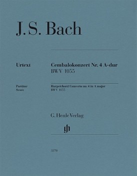 Harpsichord Concerto No. 4 in A Major, BWV 1055 - Chamber Orchestra Score